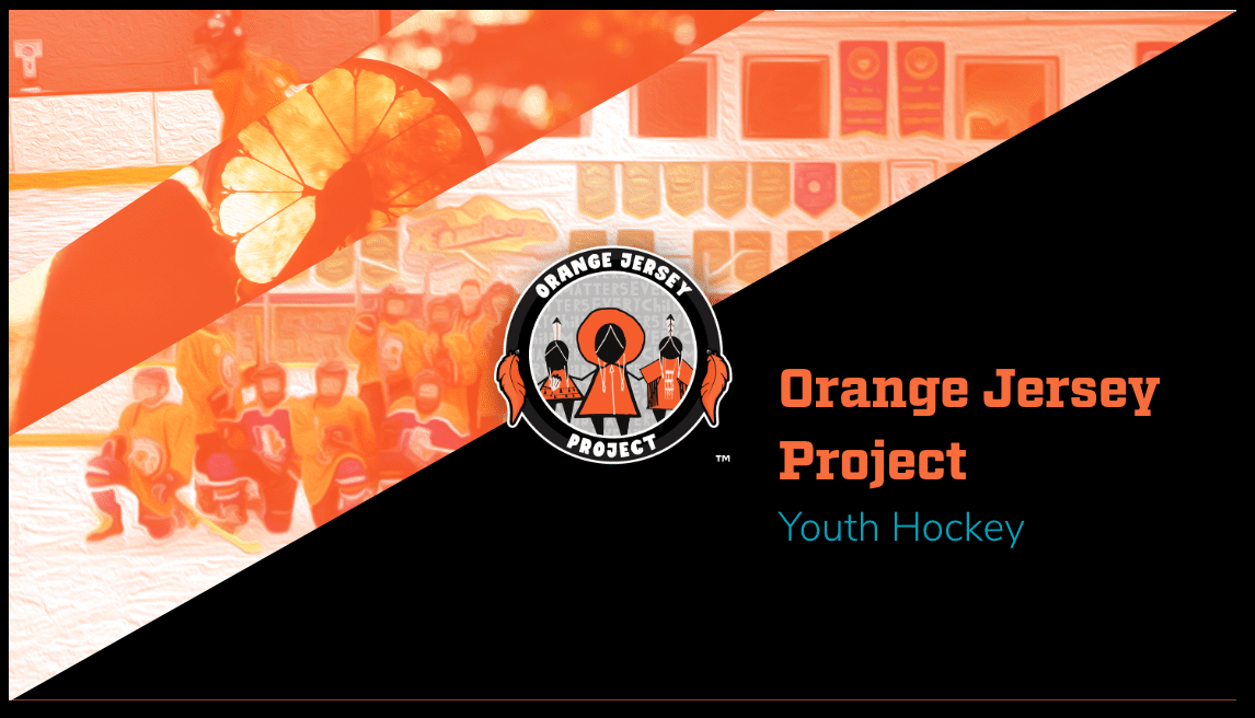 Orange Jersey Project Youth Hockey Course opening slide